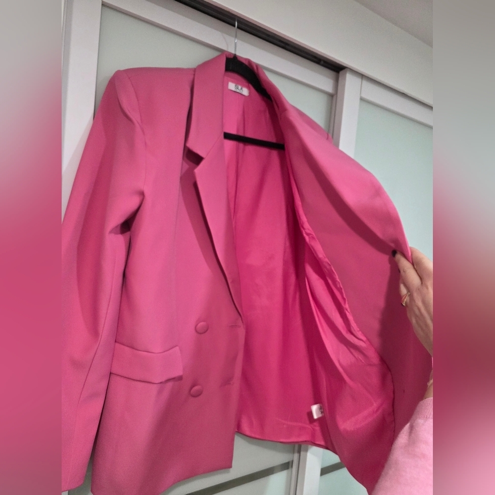 SLA The Label Pink Tailored Blazer – Chic Statement Piece - Picture 16 of 16